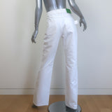Bottega Veneta High Rise Straight Leg Jeans White Denim Size 40 NEW