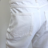 Bottega Veneta High Rise Straight Leg Jeans White Denim Size 40 NEW