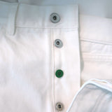 Bottega Veneta High Rise Straight Leg Jeans White Denim Size 40 NEW