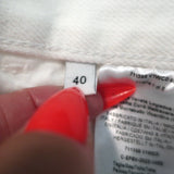 Bottega Veneta High Rise Straight Leg Jeans White Denim Size 40 NEW