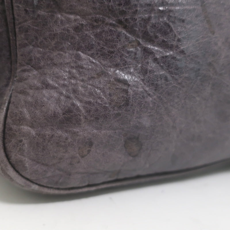 Balenciaga Open-Top Classic City Weekender Bag Dark Purple Agneau Leather