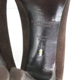 Ralph Lauren Collection Penny Loafer Pumps Dark Brown Suede Size 6