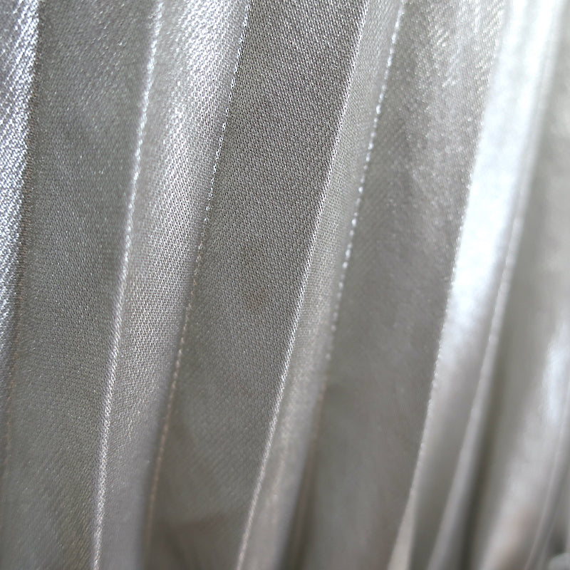 A.L.C. Renzo Pleated Metallic Halter Midi Dress Antique Gold Size 4