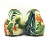 Christian Louboutin Solasofia Flats Hawaii Floral Print Leather Size 36