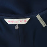 Rebecca Taylor Studded Mini Dress Navy Silk Size 8