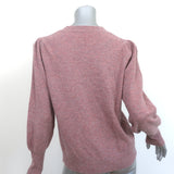 Veronica Beard Nelia Cashmere Sweater Pink Size Medium Crewneck Pullover