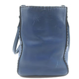 Prada City Calf Stitched Twin Pocket Tote Navy Leather Crossbody Bag