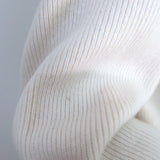 Saint Laurent Ribbed Cashmere Turtleneck Sweater Ivory Size 40