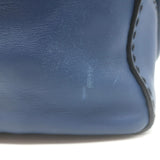 Prada City Calf Stitched Twin Pocket Tote Navy Leather Crossbody Bag