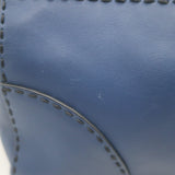 Prada City Calf Stitched Twin Pocket Tote Navy Leather Crossbody Bag
