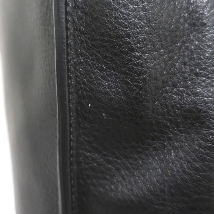 Balenciaga Papier A4 Zip-Around Tote Black Calfskin Leather Large Shoulder Bag