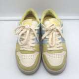 Fendi Match Sneakers Yellow Suede & Light Blue Leather Size 38