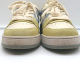 Fendi Match Sneakers Yellow Suede & Light Blue Leather Size 38