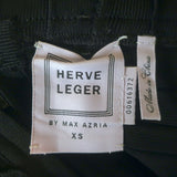 Herve Leger Karolina Laser Cut Mini Bandage Dress Black Size Extra Small