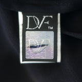 Diane von Furstenberg Fleurette Dolman Sleeve Mini Dress Black Chiffon Size 6