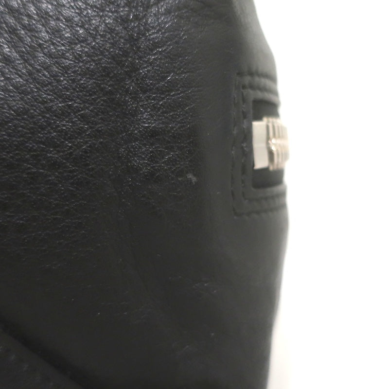 Balenciaga Papier A4 Zip-Around Tote Black Calfskin Leather Large Shoulder Bag