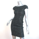 Dolce & Gabbana Tweed Mini Dress Black Wool-Angora Size 36 Cap Sleeve Sheath