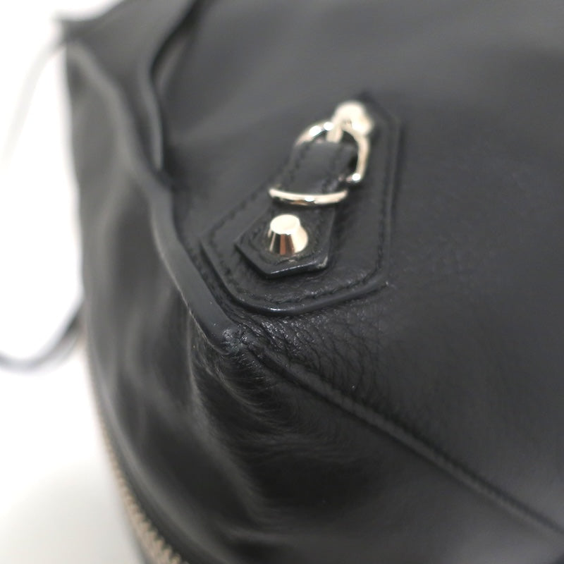 Balenciaga Papier A4 Zip-Around Tote Black Calfskin Leather Large Shoulder Bag