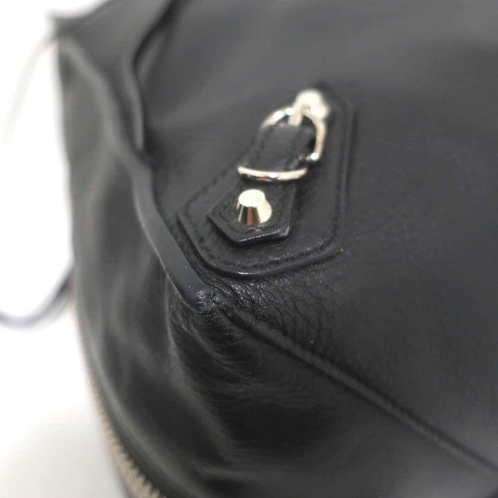 Balenciaga Papier A4 Zip-Around Tote Black Calfskin Leather Large Shoulder Bag