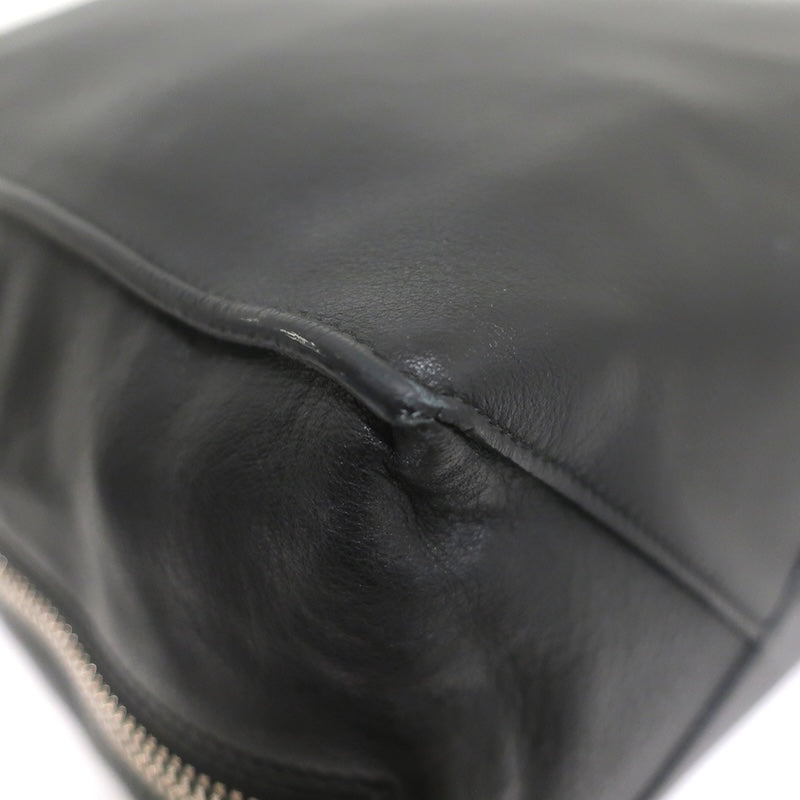 Balenciaga Papier A4 Zip-Around Tote Black Calfskin Leather Large Shoulder Bag