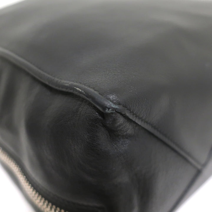 Balenciaga Papier A4 Zip-Around Tote Black Calfskin Leather Large Shoulder Bag