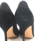 Manolo Blahnik BB 105 Pumps Black Suede Size 36 Pointed Toe Heels