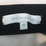 Brochu Walker Esme Vegan Leather Pencil Skirt Perle Size Extra Small