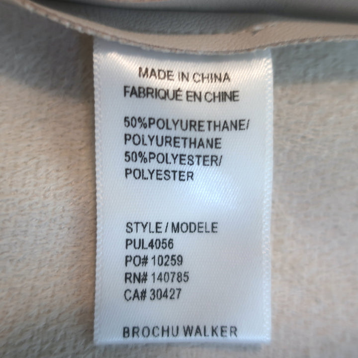 Brochu Walker Esme Vegan Leather Pencil Skirt Perle Size Extra Small