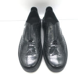 Rag & Bone Meli Laceless Brogue Sneakers Black Polished Leather Size 37