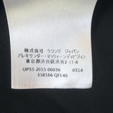 Alexander McQueen Peak Shoulder Blazer Black Crepe Size 42 One-Button Jacket