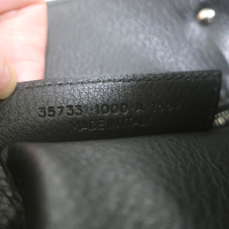 Balenciaga Papier A4 Zip-Around Tote Black Calfskin Leather Large Shoulder Bag