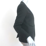 Saint Laurent Blazer Black Virgin Wool Size 40 One-Button Jacket