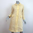 Marc Jacobs Tweed Coat Light Yellow Virgin Wool Size 2