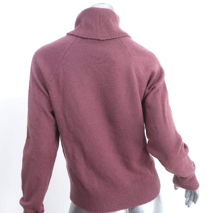 PAIGE Cherise Cutout Turtleneck Sweater Raspberry Mousse Size Small NEW
