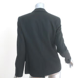 Saint Laurent Blazer Black Virgin Wool Size 40 One-Button Jacket