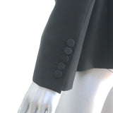 Saint Laurent Blazer Black Virgin Wool Size 40 One-Button Jacket