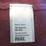 PAIGE Cherise Cutout Turtleneck Sweater Raspberry Mousse Size Small NEW