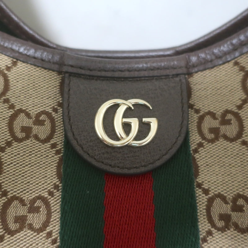 Gucci Giglio GG Monogram Canvas Web Large Hobo Bag Beige