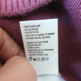 PAIGE Cherise Cutout Turtleneck Sweater Raspberry Mousse Size Small NEW