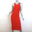 Rag & Bone Kishi Seamless Tank Dress Orange Flame Ribbed Knit Size Medium NEW