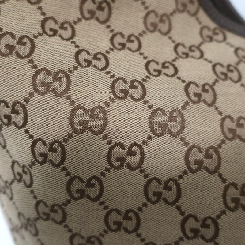 Gucci Giglio GG Monogram Canvas Web Large Hobo Bag Beige