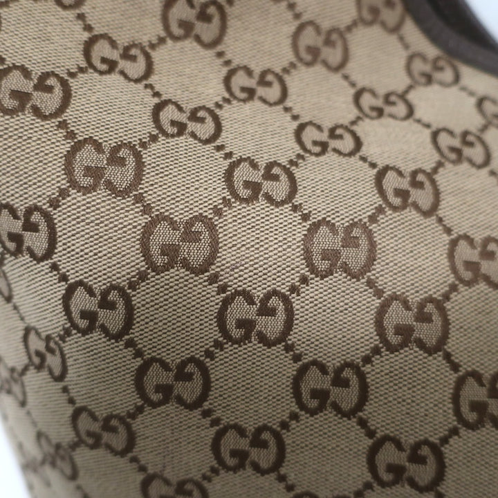 Gucci Giglio GG Monogram Canvas Web Large Hobo Bag Beige