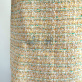 Marc Jacobs Tweed Coat Light Yellow Virgin Wool Size 2