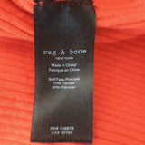 Rag & Bone Kishi Seamless Tank Dress Orange Flame Ribbed Knit Size Medium NEW