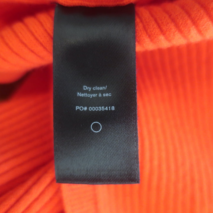 Rag &amp; Bone Kishi Seamless Tank Dress Orange Flame Ribbed Knit Size Medium NEW
