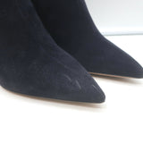 Christian Dior La Belle D Bow Ankle Boots Black Suede Size 35.5