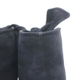 Christian Dior La Belle D Bow Ankle Boots Black Suede Size 35.5