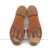 Louis Vuitton Lock It Flat Mules Brown Leather Size 37 Open Toe Sandals