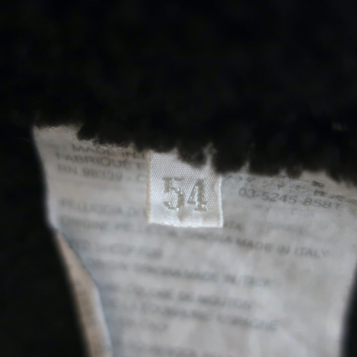 Miu Miu Shearling Hooded Coat Dark Brown Suede Size 54