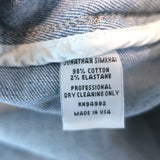 Jonathan Simkhai Denim Mini Wrap Dress Blue Stretch Cotton Size 4